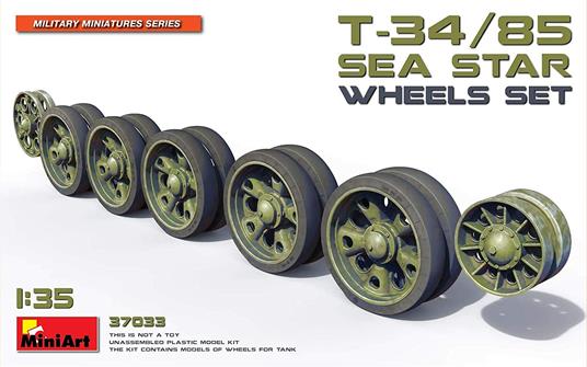 T-34/85 Sea Star Wheels Set Scala 1/35 (MA37033)