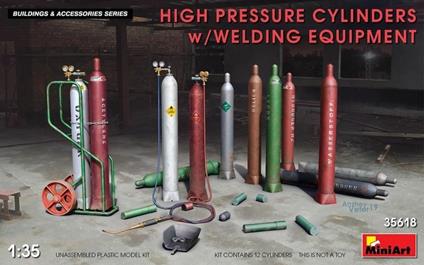 High Pressure Cylinders W/Welding Equipment Scala 1/35 (MA35618)