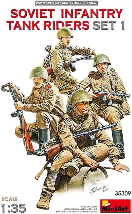 Soviet Infantry Tank Riders Set 1 Scala 1/35 (MA35309)
