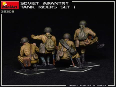 Soviet Infantry Tank Riders Set 1 Scala 1/35 (MA35309) - 3