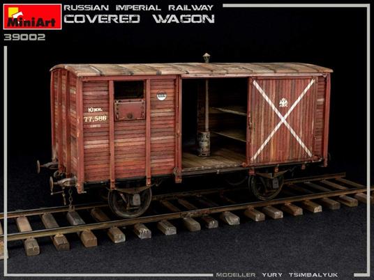 Russian Imperial Railway Covered Wagon Scala 1/35 (MA39002) - 2