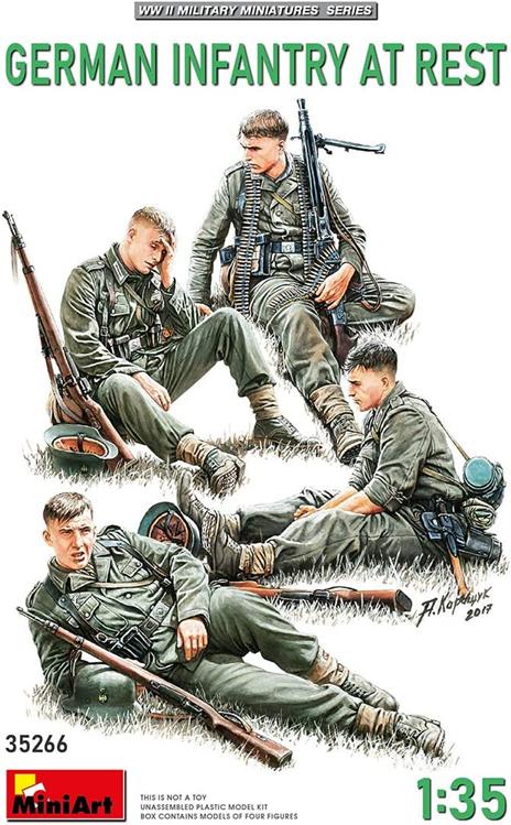 German Infantry At Rest Scala 1/35 (MA35266)