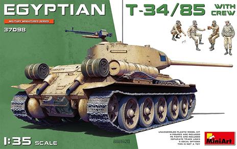 Egyptian T-34/85 W/Crew Scala 1/35 (MA37098)