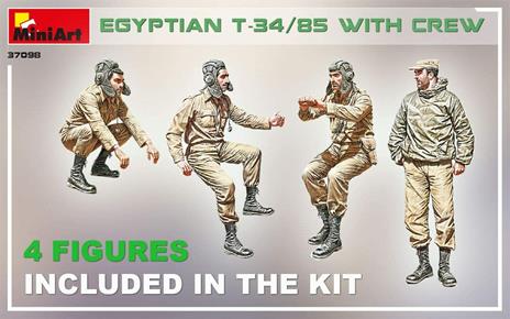 Egyptian T-34/85 W/Crew Scala 1/35 (MA37098) - 3