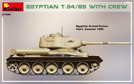 Egyptian T-34/85 W/Crew Scala 1/35 (MA37098) - 5