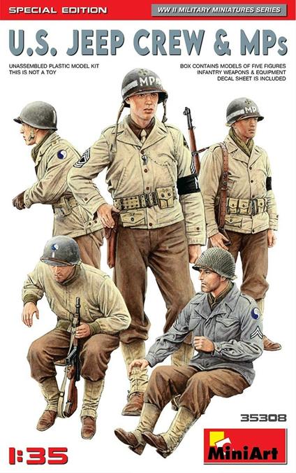 U.S. Jeep Crew & Mps. Special Edition Scala 1/35 (MA35308)