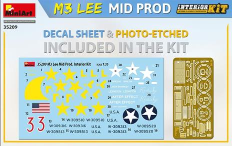 M3 Lee Mid Prod. Interior Kit Scala 1/35 (MA35209) - 2