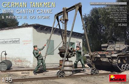 1/35 German Tankmen w. Gantry Crane & Maybach HL 120 Engine (MA35350)