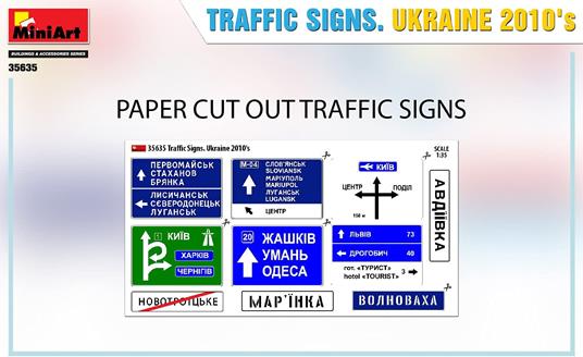 1/35 TRAFFIC SIGNS. UKRAINE 2010 s - 4
