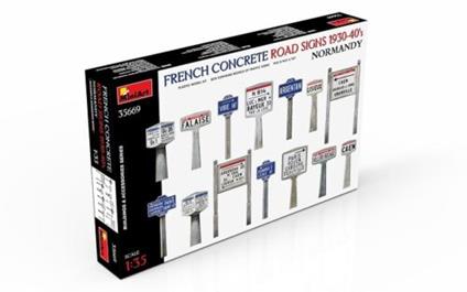 1/35 French Concrete Road Signs 1930-40'S. Normandy