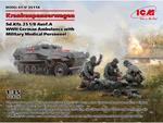 Krankenpanzerwagen Sd.Kfz.251/8 Ausf.A WWII German Ambulance with Military Medical Personnel