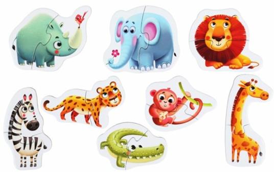 Puzzles "African animals" - 2