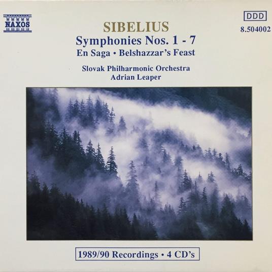 Symphonies n.1 et n.7 - CD Audio di Jean Sibelius