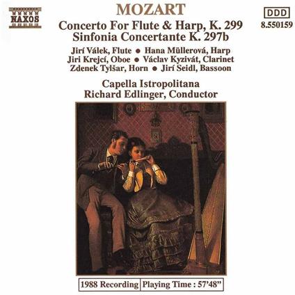 Concerto per flauto e arpa K299 - Sinfonia concertante - CD Audio di Wolfgang Amadeus Mozart