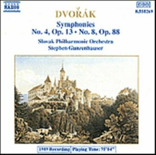 Sinfonie n.4, n.8 - CD Audio di Antonin Dvorak,Slovak Philharmonic Orchestra,Stephen Gunzenhauser