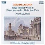 Romanze senza parole vol.2 - CD Audio di Felix Mendelssohn-Bartholdy