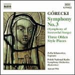 Sinfonia n.3 - 3 Pezzi in stile antico - CD Audio di Henryk Mikolaj Gorecki