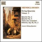 Quartetti n.2, n.5 - Scherzo - Tema con variazioni - CD Audio di Felix Mendelssohn-Bartholdy