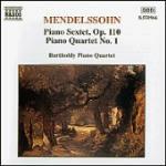 Quartetto con pianoforte n.1 - Sestetto op.110 - CD Audio di Felix Mendelssohn-Bartholdy