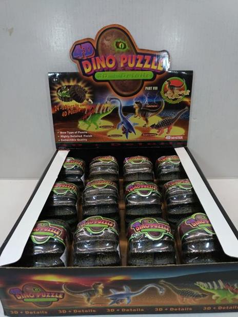 4Dmaster. 4D Ino Puzzle. 3D + Dettagli. Dinosauri Assortiti. Parte Viii