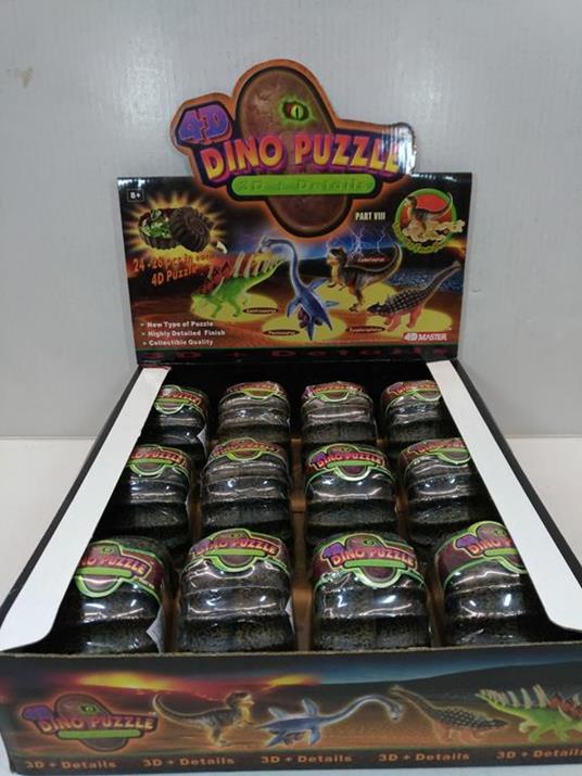 4Dmaster. 4D Ino Puzzle. 3D + Dettagli. Dinosauri Assortiti. Parte Viii