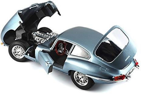 Bu12044Sb Jaguar E Coupe 1961 Silverblue 1.18 Modellino Bburago - 4