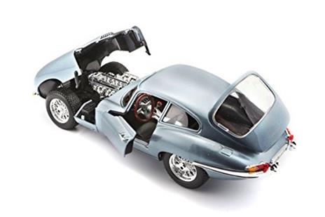 Bu12044Sb Jaguar E Coupe 1961 Silverblue 1.18 Modellino Bburago - 6