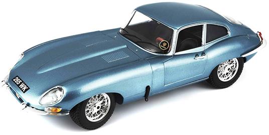 Bu12044Sb Jaguar E Coupe 1961 Silverblue 1.18 Modellino Bburago - 7