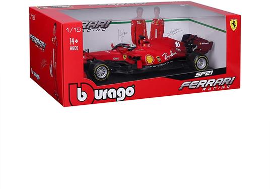 Auto 1/18 Limited SF21 Burago Scuderia Ferrari Carlos Sainz 55 F1 Ufficiale Formula 1 - 6