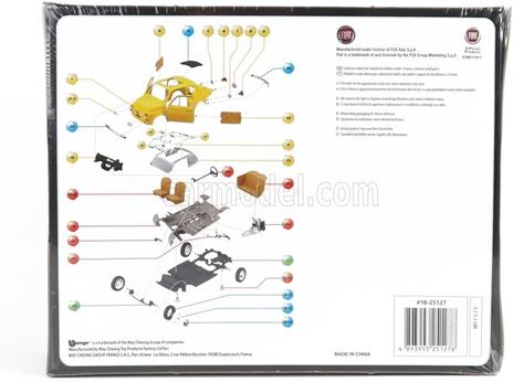 Bburago: Model Kit Fiat 500F (1965) - 1:24 - 2