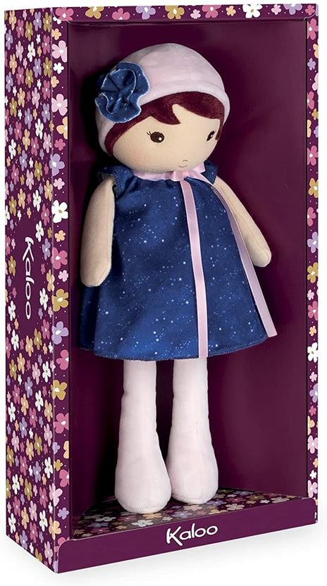 KALOO Tendresse-La Mia Prima Bambola in Tessuto Aurore K, Musicale, 32 cm-sin dalla Nascita, K970009, Colore Blu - 5