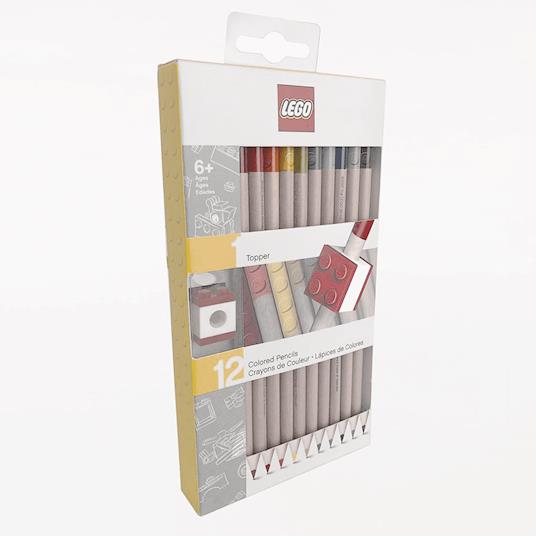 12 matite colorate 2.0 con topper - Lego Accessori 52064