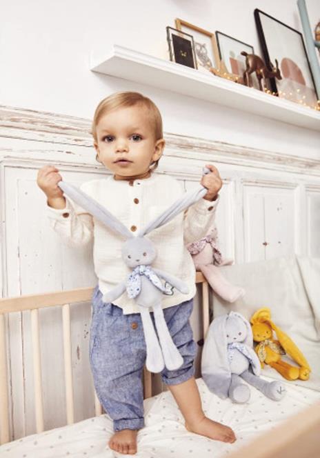 KALOO - Lapinoo - Peluche fantoccio Coniglio Blu - 25cm - 4