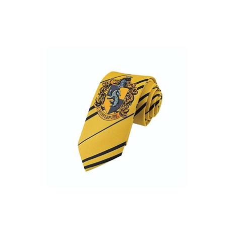 Cinereplicas Harry Potter Cravatta Bambini Licenza Ufficiale Casa Tassorosso Giallo e Nero