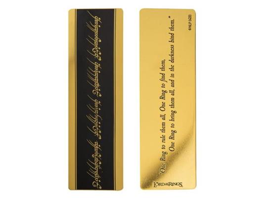 Il Signore Degli Anelli Segnalibro One Ring 14 X 4 Cm Cinereplicas
