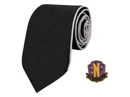 Wednesday Intrecciata Cravatta Nevermore Deluxe Edition Cinereplicas