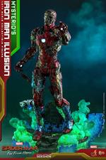 Spider-man: Far From Home Mms Pvc Action Figura 1/6 Mysterio''s Iron Man Illusion 32 Cm Hot Toys