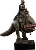 figurina Hot Toys TMS046 - Star Wars : The Mandalorian - Mandalorian & Blurrg