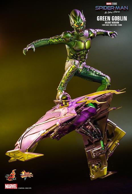 figurina Hot Toys MMS631 - Marvel Comics - Spider Man : No Way Home - Green Goblin Deluxe Version - 3