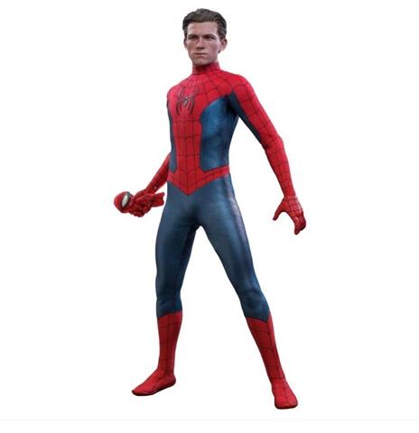 figurina Hot Toys MMS679 - Marvel Comics - Spider Man : No Way Home - Spider Man New Red And Blue Suit Standard Version
