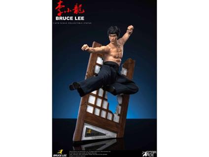Bruce Lee Flying-kick Resin Statua Statua Star Ace