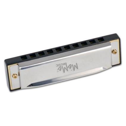 Armonica giocattolo Nina Metallo 10 Note Cromo 30010