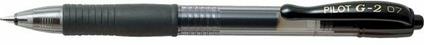 Penna a sfera a scatto Pilot G-2 nero punta 0,7 mm