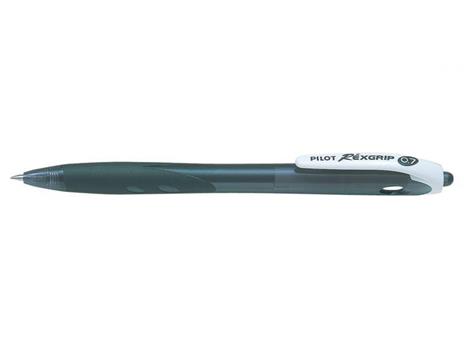 Pilot Rexgrip Nero Clip-on retractable ballpoint pen Fine 10 pezzo(i)