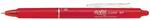 Penna a sfera a scatto Pilot Frixion Clicker rosso punta 0,7 mm