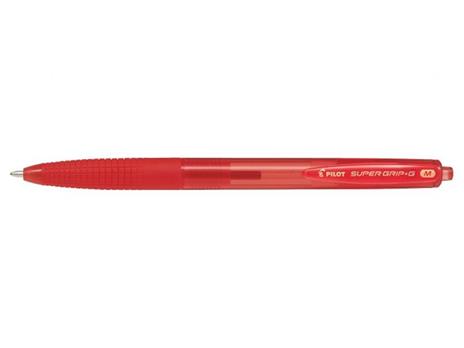 Penna a sfera Nykor Pilot Supergrip-G A Scatto Punta M Rosso