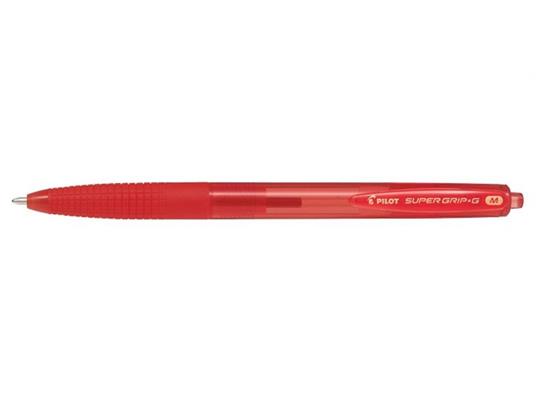 Penna a sfera Nykor Pilot Supergrip-G A Scatto Punta M Rosso