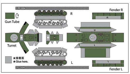 Tamiya Russian Heavy Tank KV-1 1:35 Kit di montaggio Cisterna - 6