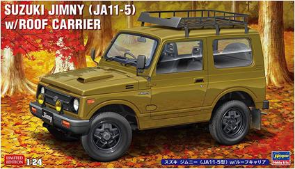 Suzuki Jimny W/Roof Carrier in scala 1/24 (HA20606)