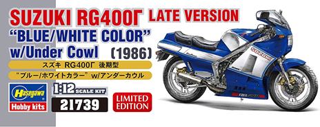 1/12 SUZUKI RG400? LATE VERSION BLUE/WHITE COLOR w/Under Cowl - 5